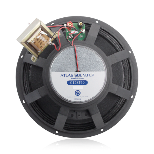 AtlasIED C12BT60 12" 2-Way Coaxial Speaker with 60-Watt 70V/100V Transformer