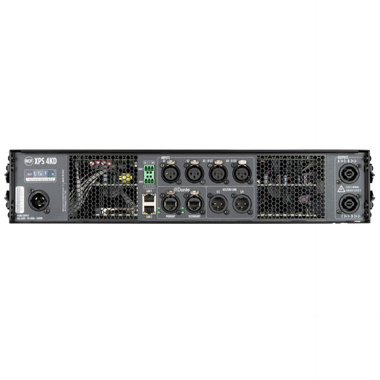 RCF XPS-4KD Class D Power Amplifier with DSP, RDNet Management, Dante-Equipped (4 X 1,000 W @ 4 Ω)