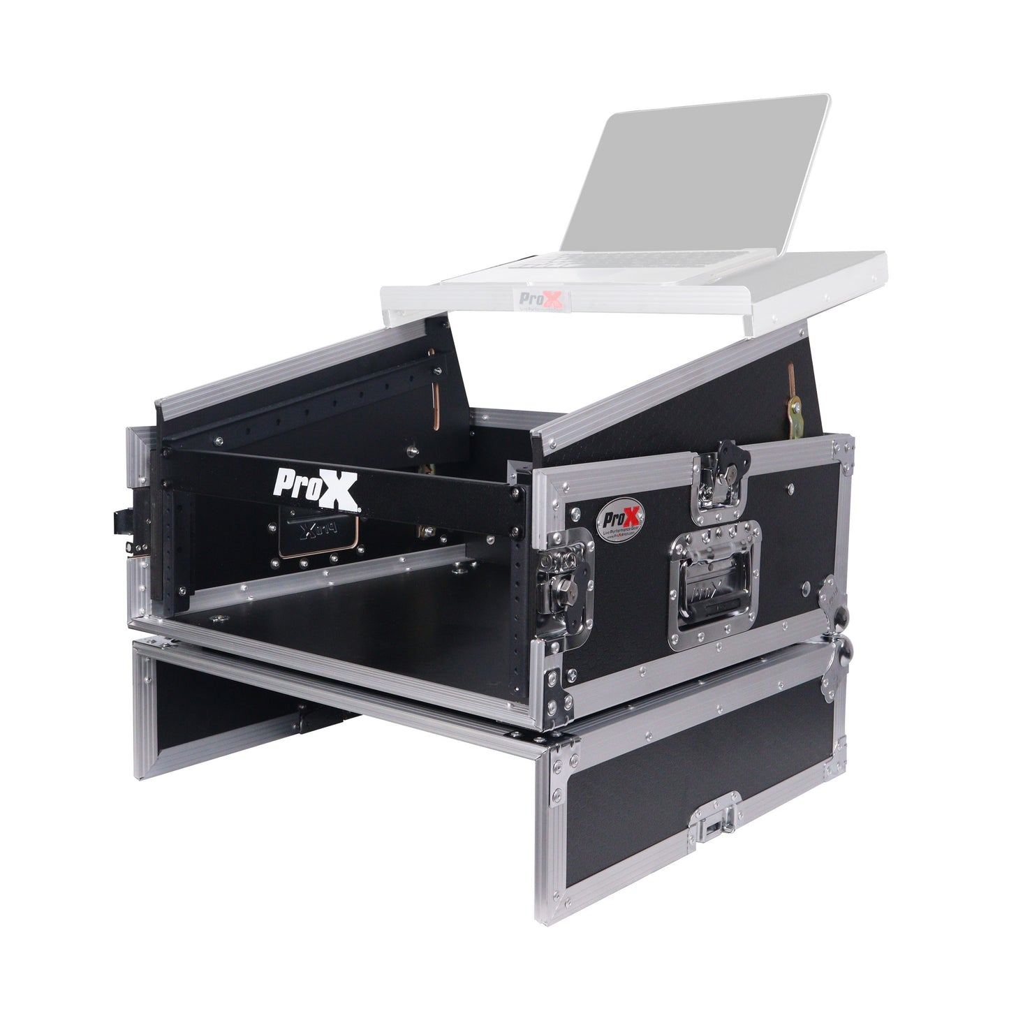 ProX T-4MRSS 4U Vertical Rack Mount Flight Case With 10U Top
