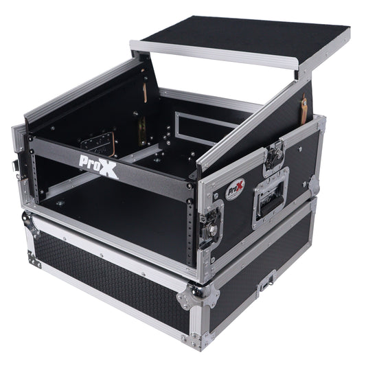 ProX T-4MRLT 4U Vertical Rack Flight Case With Laptop Shelf