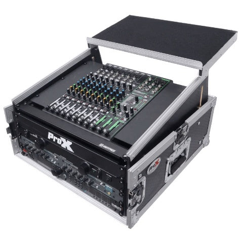 ProX T-6MRLT 6U Vertical Combo Rack Flight Case With Laptop Shelf