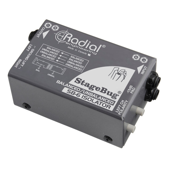 Radial StageBug SB-6 Passive Stereo Line Isolator
