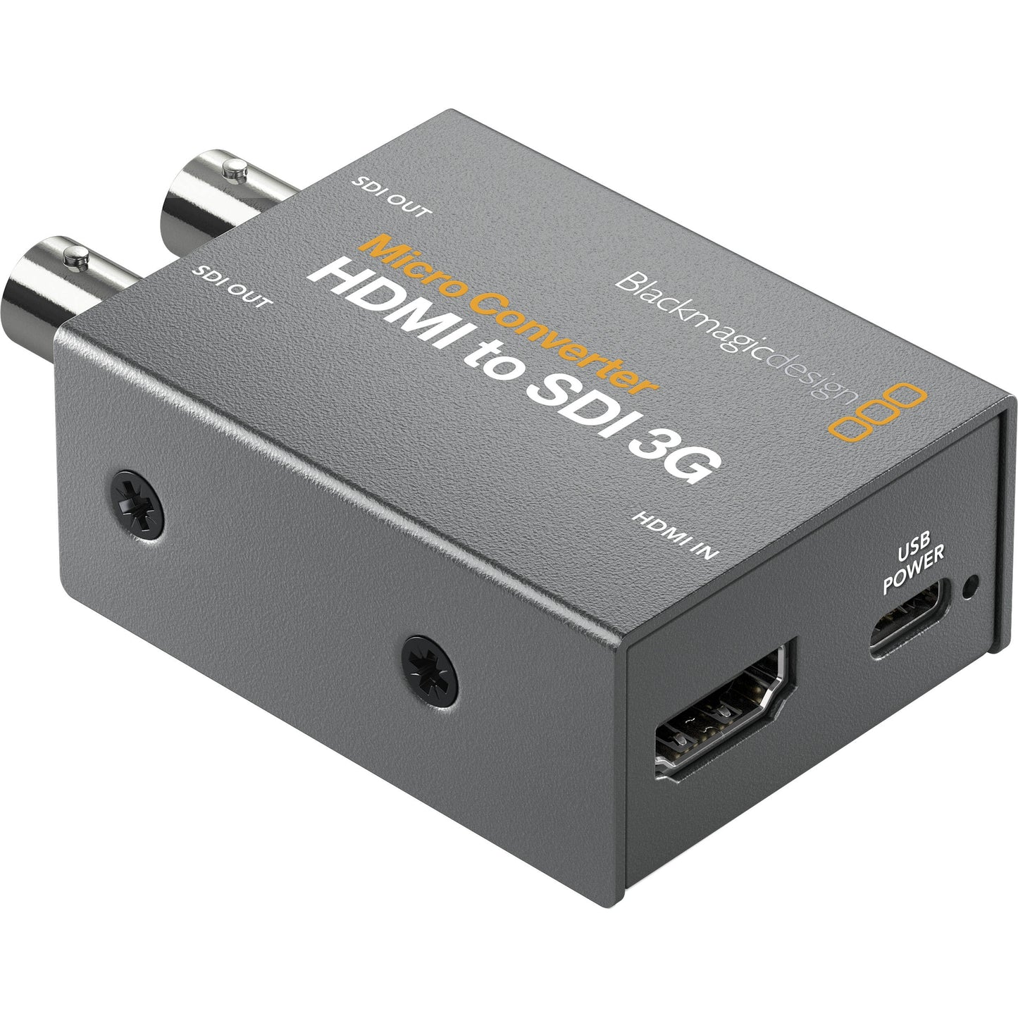 Blackmagic Design Micro Converter HDMI to SDI 3G rear panel with HDMI IN and USB power port