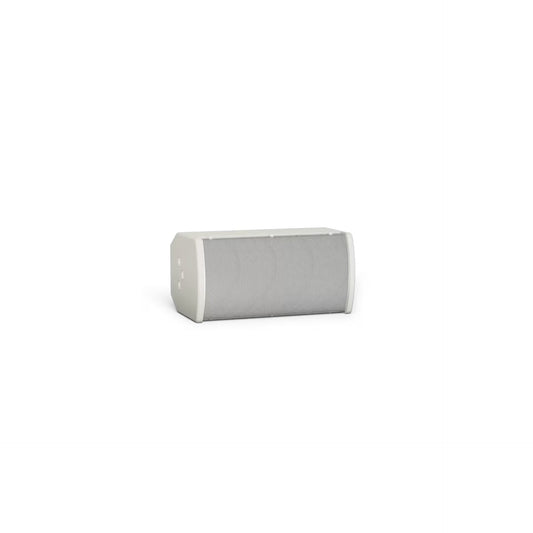 Bose ArenaMatch Utility AMU105 outdoor speaker in white, angled front view with perforated grille