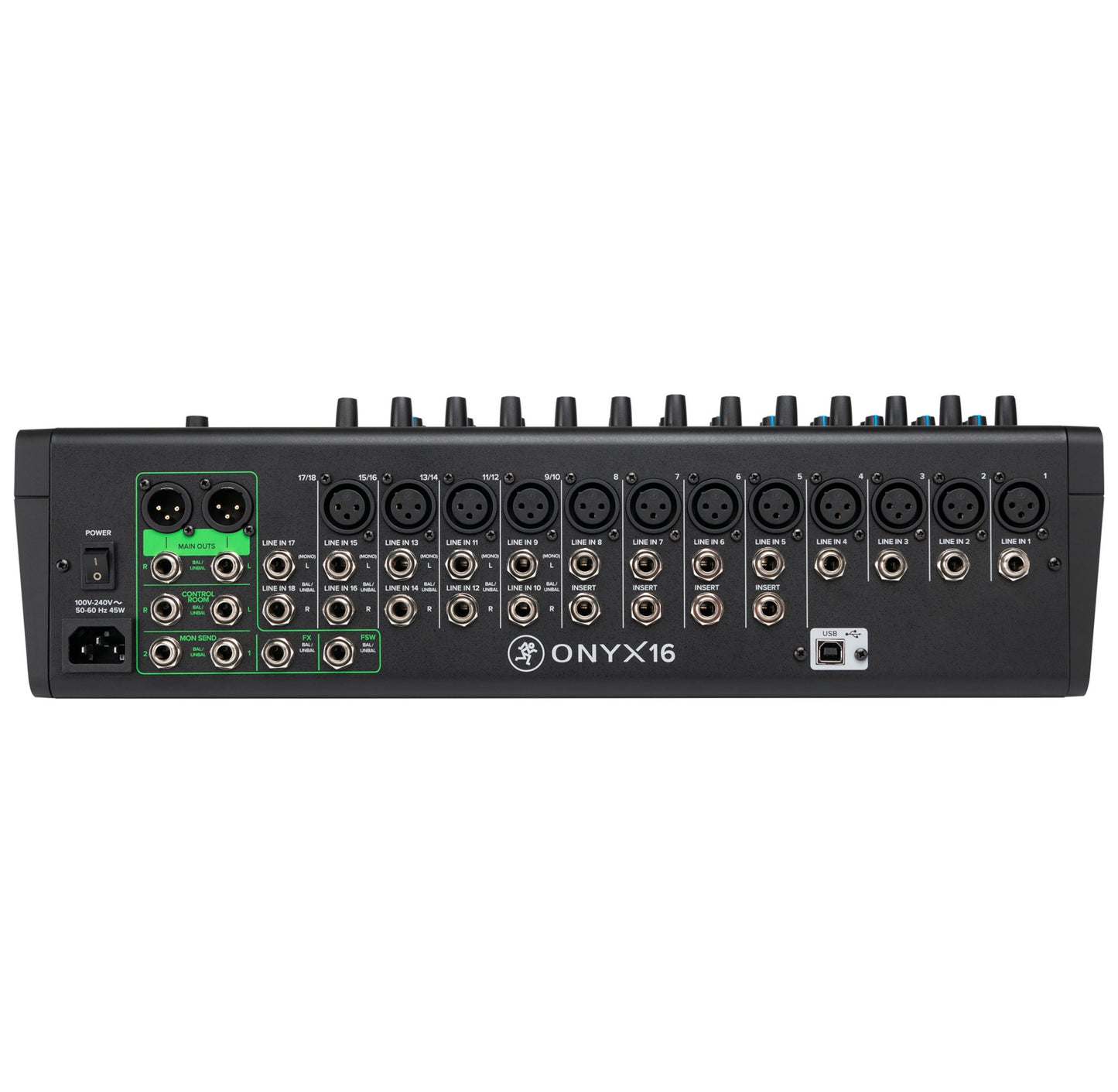 Mackie ONYX16 16-Channel Analog Mixer with Multitrack USB back