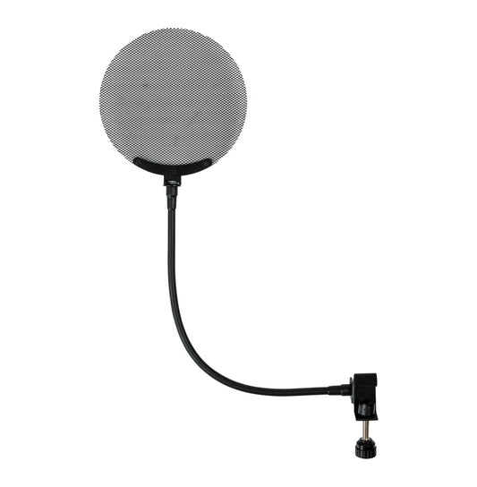 Gator Frameworks GFW-POPFILTER-MTL Metal Screen Pop Filter curved gooseneck