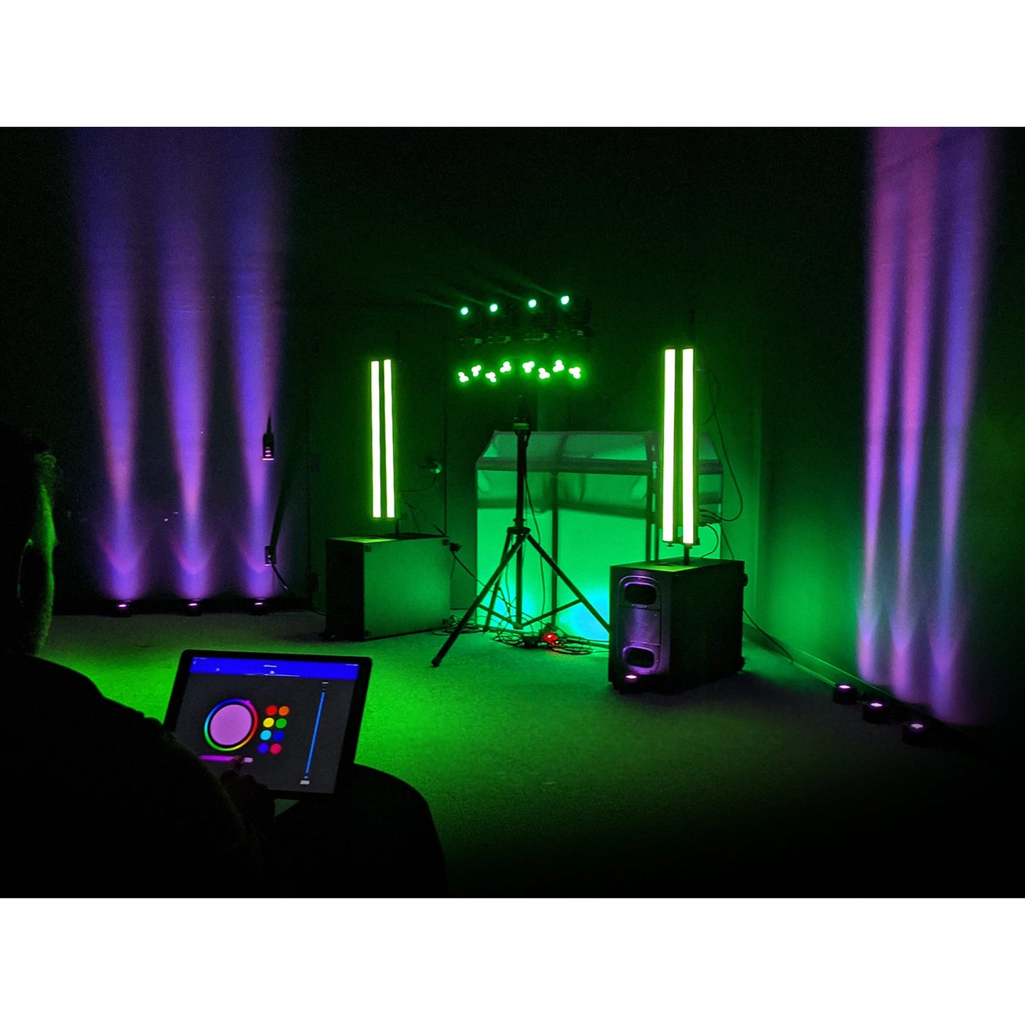 Blizzard Hemisphere Battery Powered RGBW LED Effect Fixture lifestyle