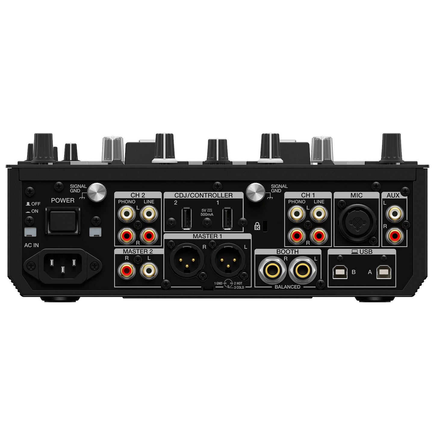 Pioneer DJ DJM-S7 2-Channel Performance DJ Mixer back panel