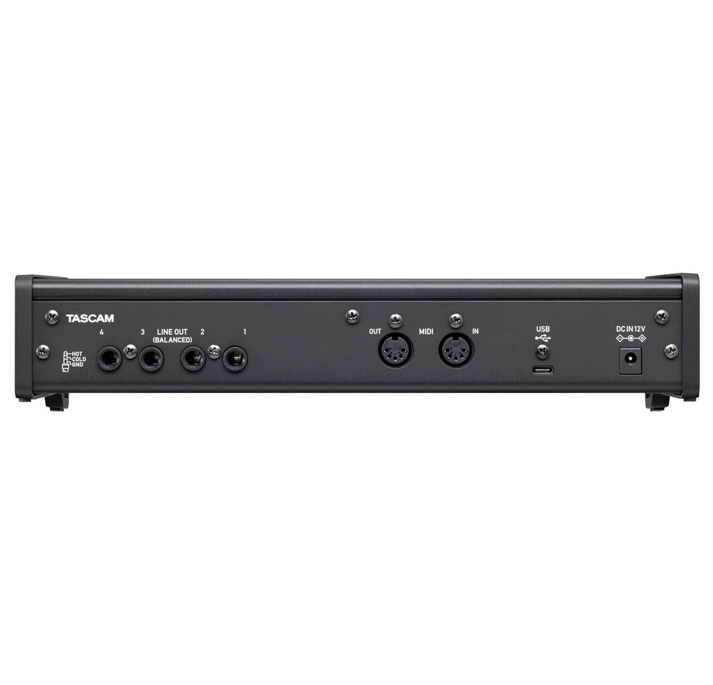 Tascam US-4X4HR 4x4 USB Audio Interface back