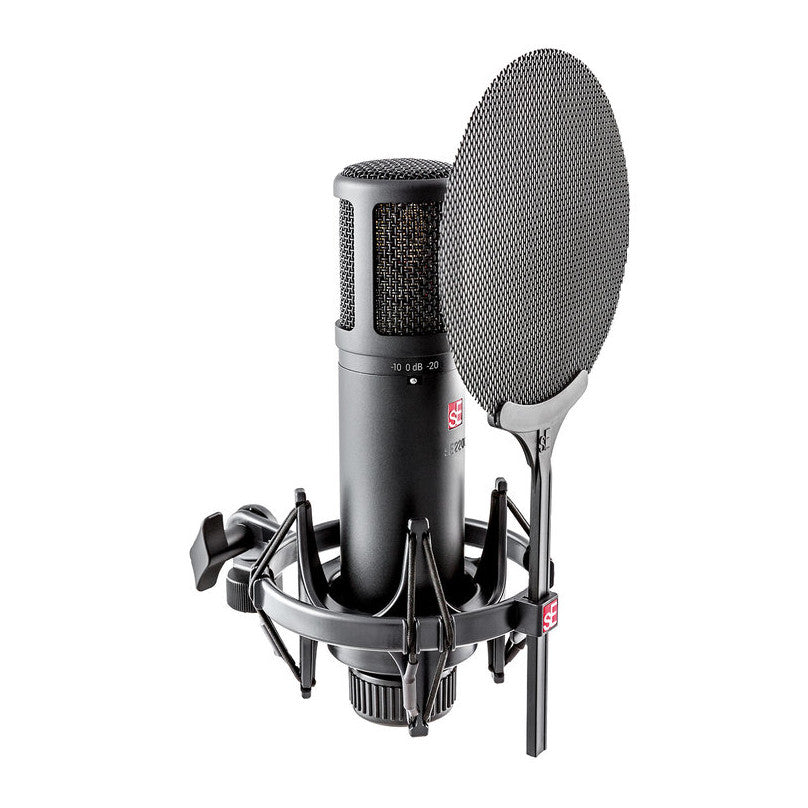 sE Electronics sE2200 Large Diaphragm Cardioid Condenser Microphone with accessories