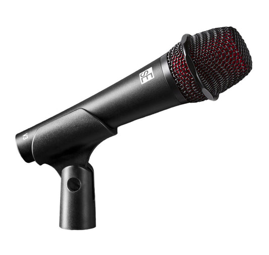 sE Electronics V3 Cardioid Dynamic Microphone on mic stand
