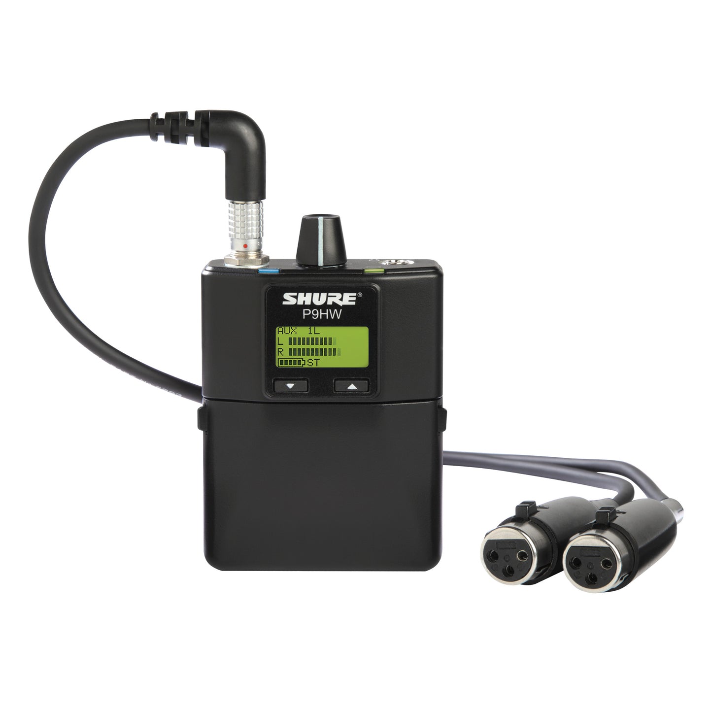 Shure P9HW Wired Bodypack Monitor with splitter