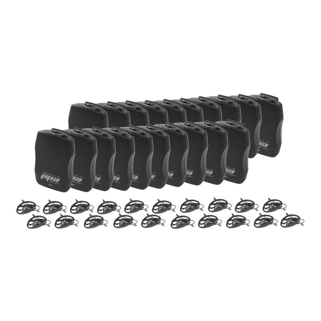 Williams AV PPA R37-20 20-Pack FM Receiver Bundle