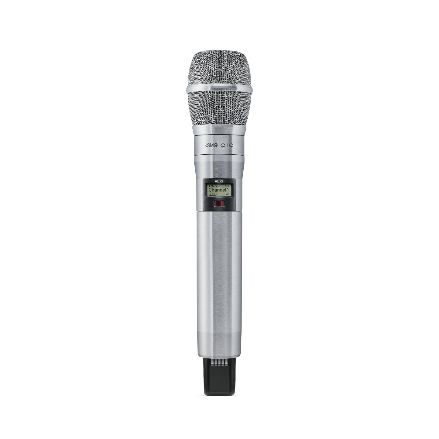 Shure ADX2/K9 Axient Digital Wireless Handheld Microphone Transmitter, Frequency: G57 (470-608 MHz) | Color: Nickel