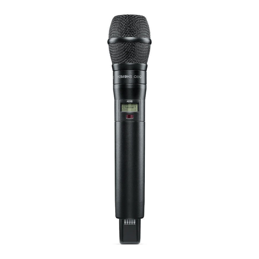 Shure ADX2/K9HS Axient Digital Wireless Handheld Microphone Transmitter, Frequency: G57 (470-608 MHz) | Color: Black