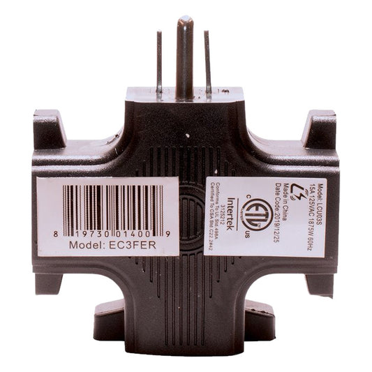 Accu-Cable EC3FER Edison 3-Fer Tri-Tap Adapter bottom