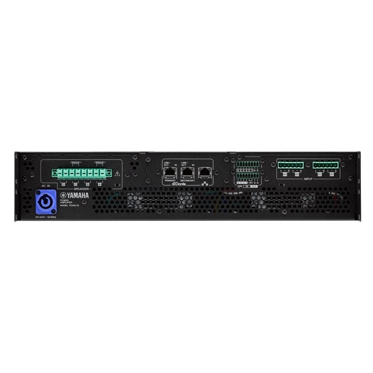 Yamaha PC412-DI 4-Channel 1200W Networked Matrix Amplifier