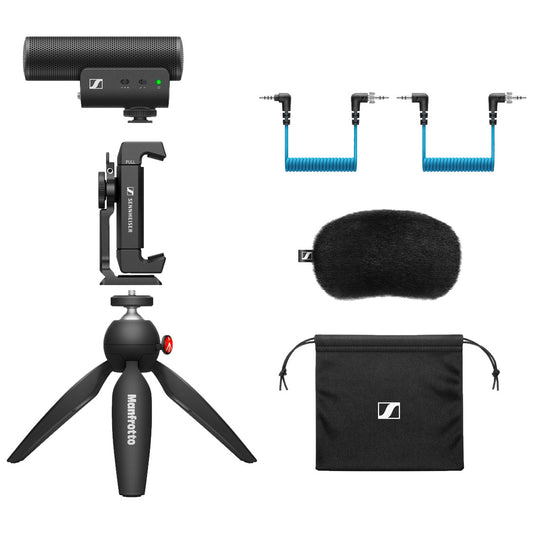 Sennheiser MKE 400 Mobile Kit components