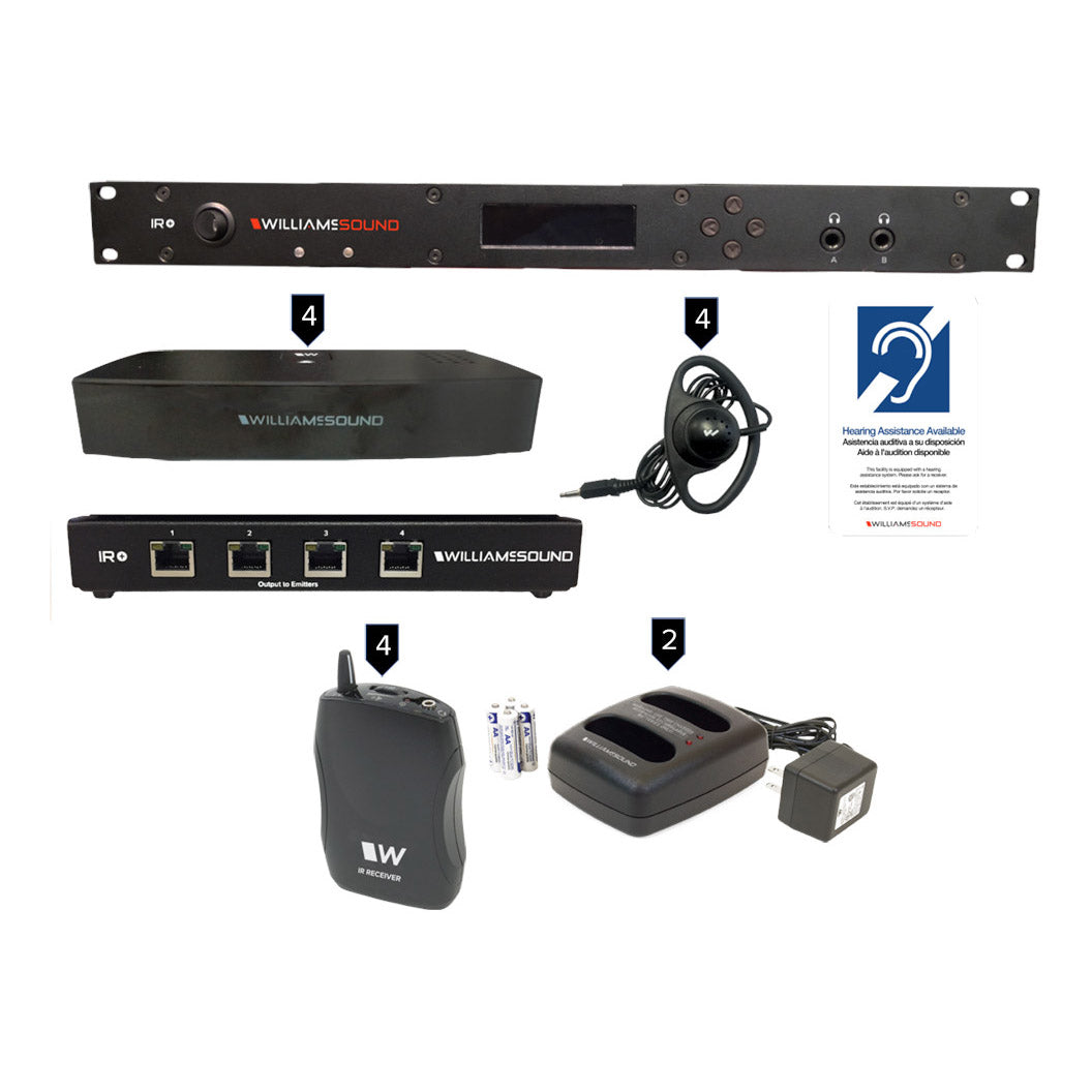 Williams AV IR SY22 D Large-Area Infrared Transmitter System with Dante