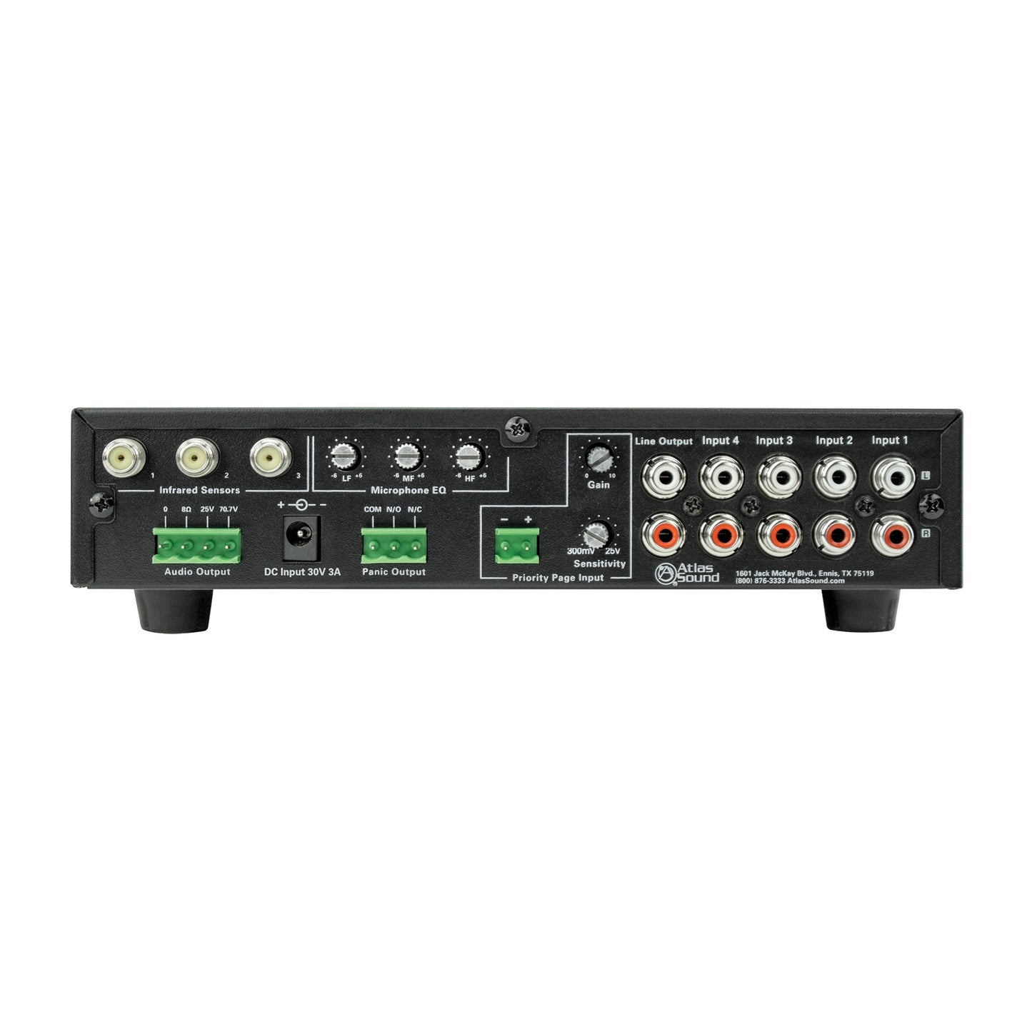 AtlasIED AL2450 Integrated IR Receiver Amplifier for Classrooms