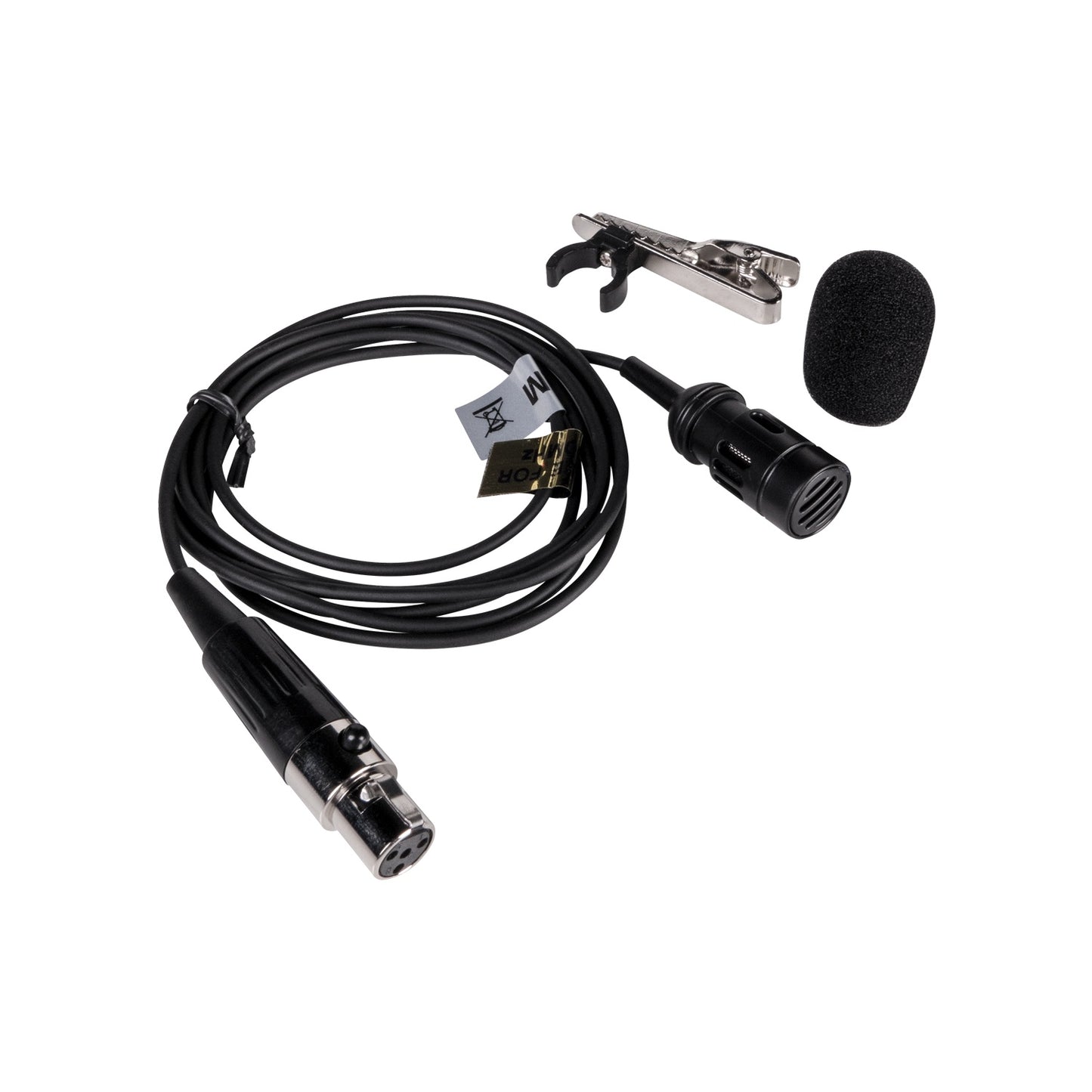 AtlasIED MWLM Condenser Lapel Mic For Wireless Belt Pack Systems