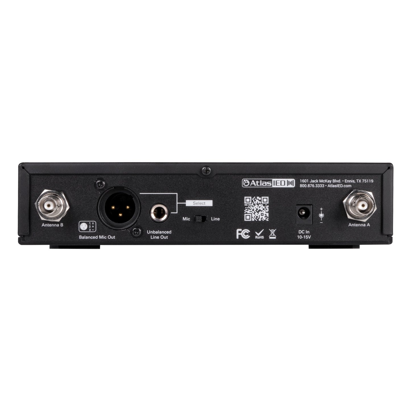 AtlasIED MWRCVR UHF Wireless Receiver for Mic and Guitar