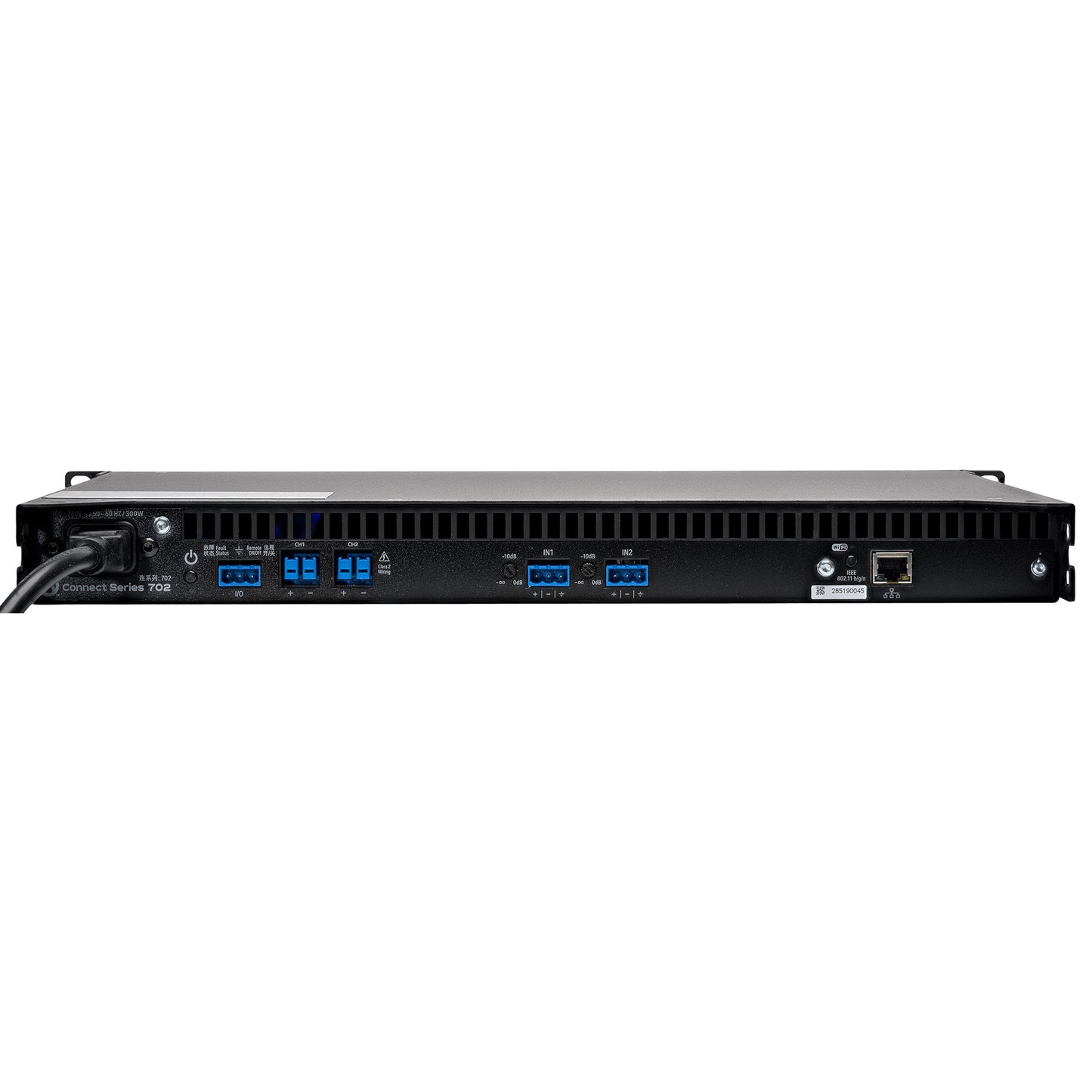 LEA Professional CONNECT 702 2-Channel 700W Power Amplifier back