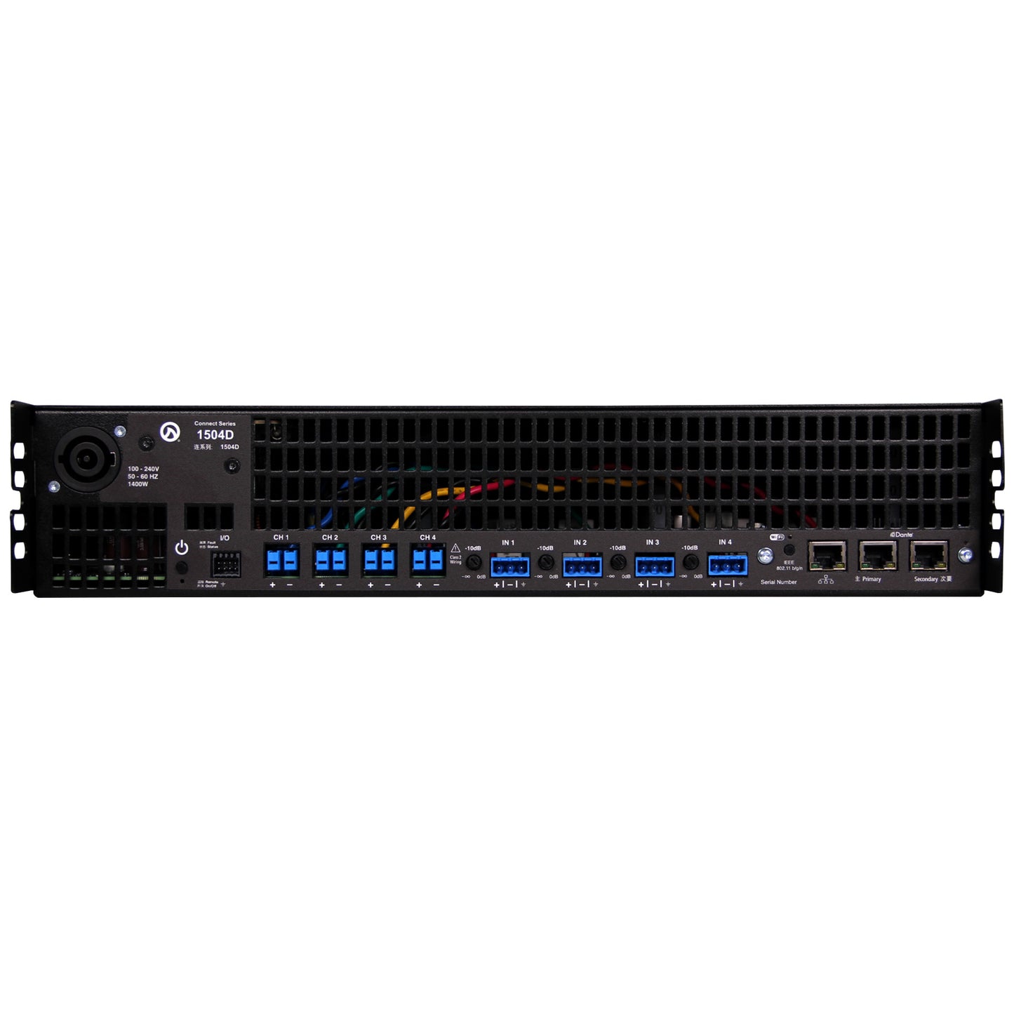 LEA Professional CONNECT 1504 4-Channel 1500W Power Amplifier back