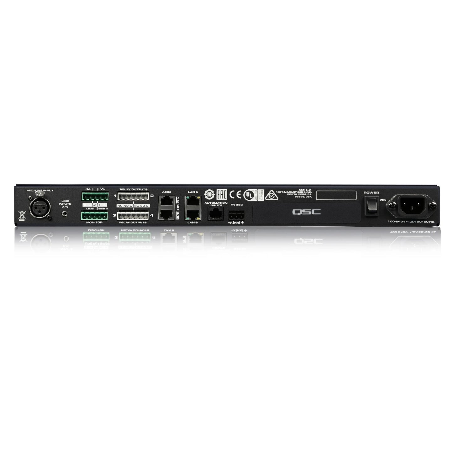 Q-SYS Q-SYS Digital Cinema I/O Interface 1RU Q-LAN Audio I/O | Without HDMI