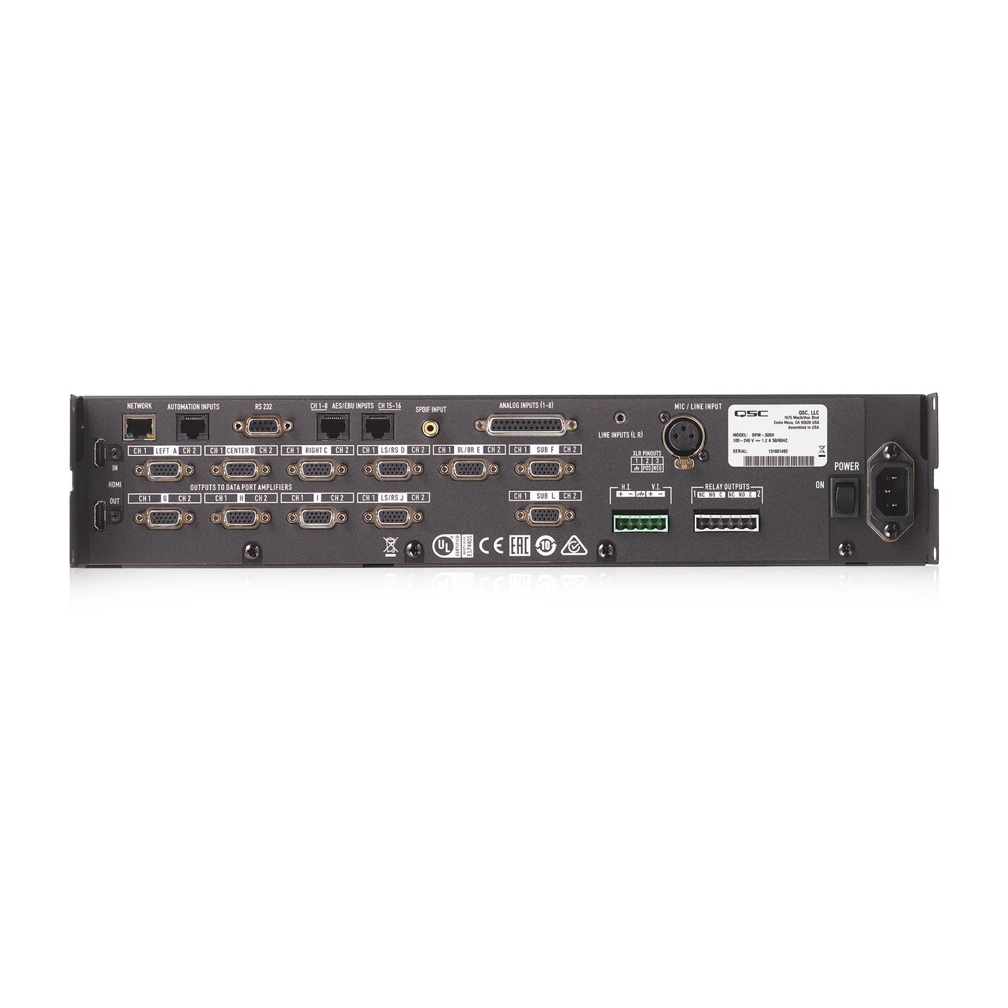 Q-SYS Q-SYS Digital Cinema Processor 10-Ch DSP With Intrinsic Correction | With HDMI & Advanced Audio Codec Support