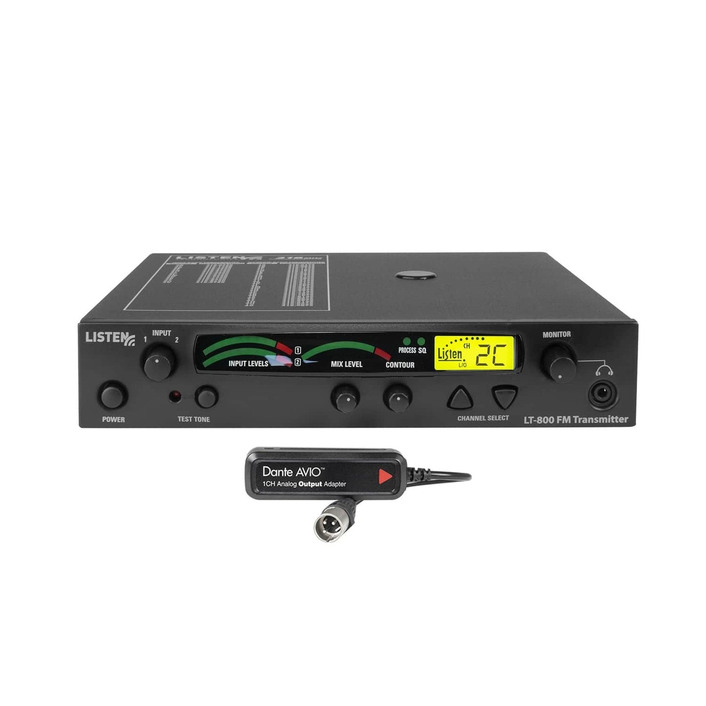 Listen Technologies LT-800 Stationary RF Transmitter | 216 MHz | Dante