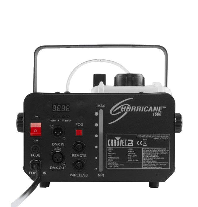 Chauvet DJ Hurricane 1600 Compact Fog Machine back