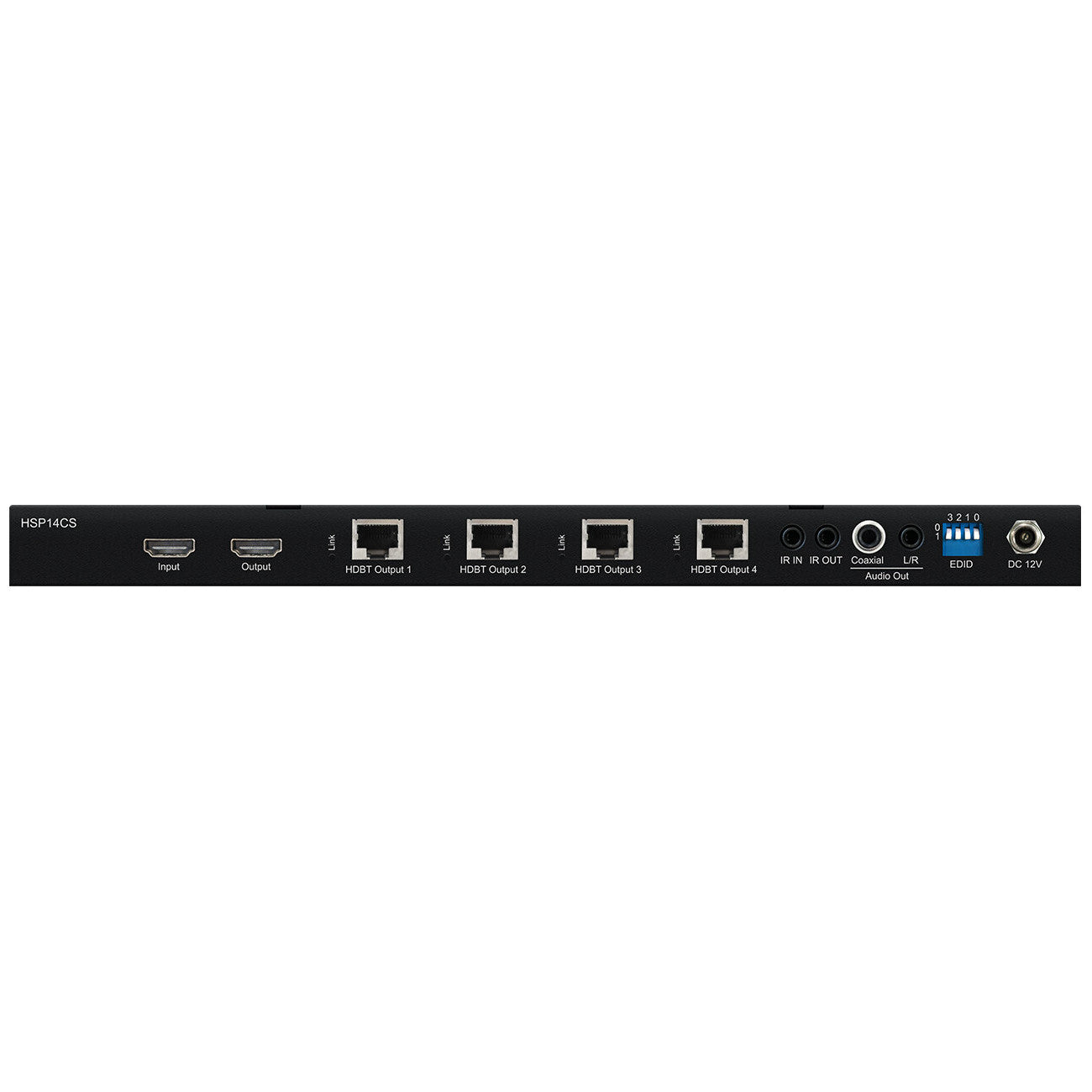 Blustream HSP14CS 4-Way 4K HDBaseT CSC Splitter - 70m back