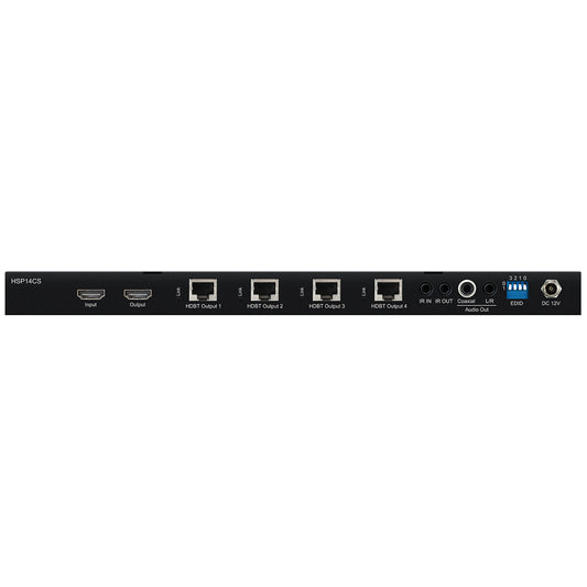 Blustream HSP14CS 4-Way 4K HDBaseT CSC Splitter - 70m back