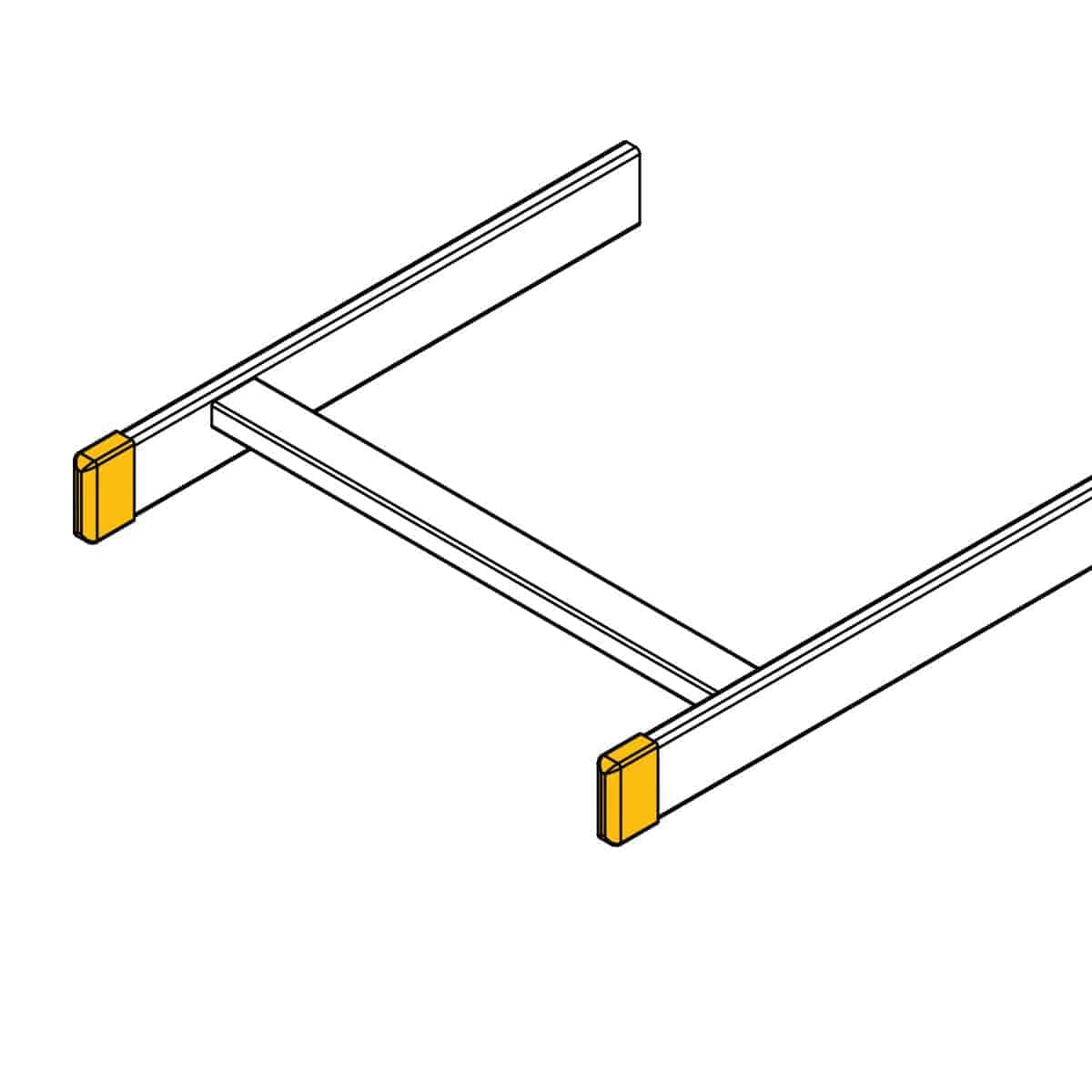 Lowell CLH-EC Cable Ladder End Cap Covers For Cable Management