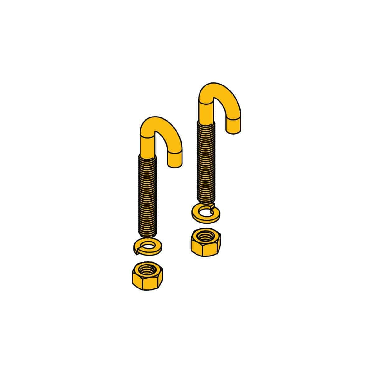Lowell CLH-JB3 Cable Ladder J-Bolt Mounting Kit
