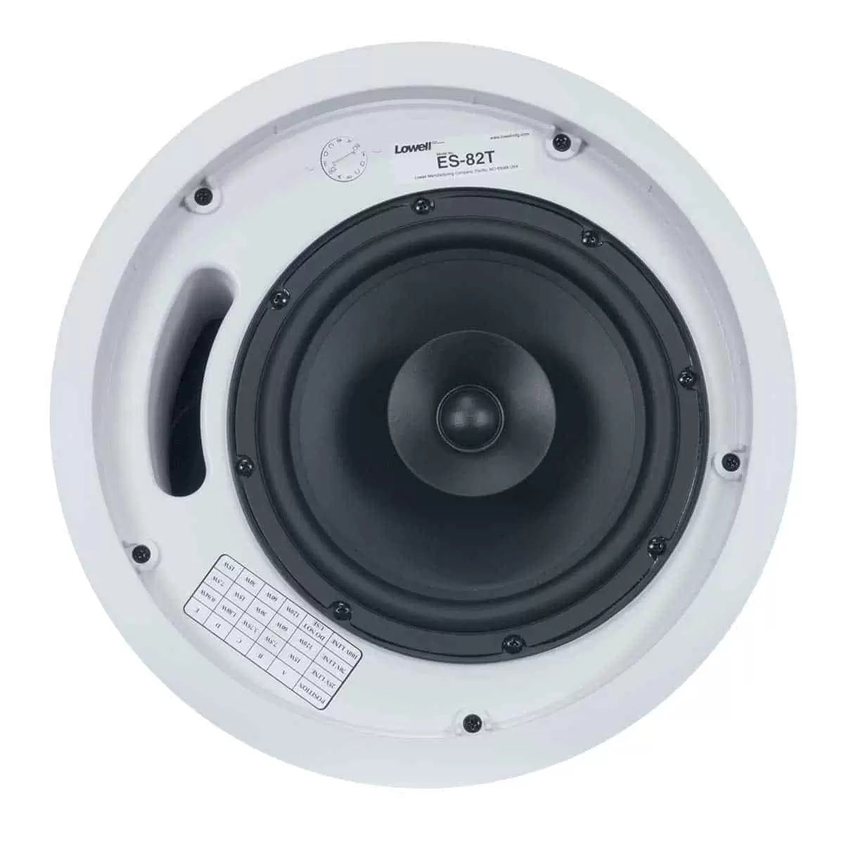 Lowell ES-82T 8" Coaxial In-Ceiling Speaker System