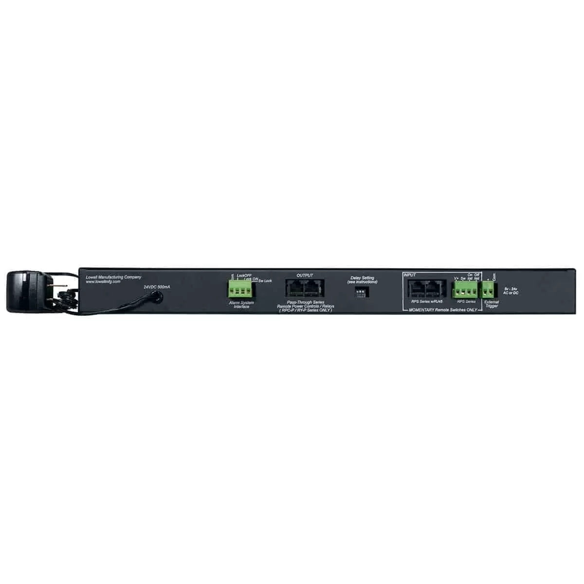 Lowell SEQR Power Sequencer 1U Rackmount Low Voltage Sequencer | 4 Step | Pass-Thru RJ45 | Rocker Switch