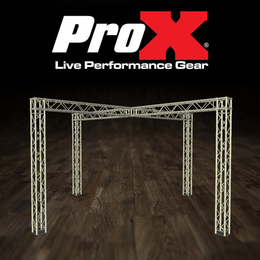 ProX Exhibition Module Stand Truss Package F34 Aluminum Truss System | 23 ft W x 23 ft L x 11 ft H