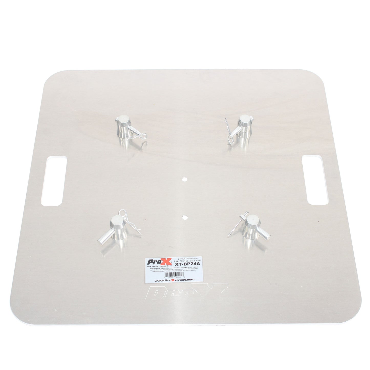 ProX Truss Base Plate For F34 Conical Square Truss | 24 in x 24 in | 6 mm | Aluminum