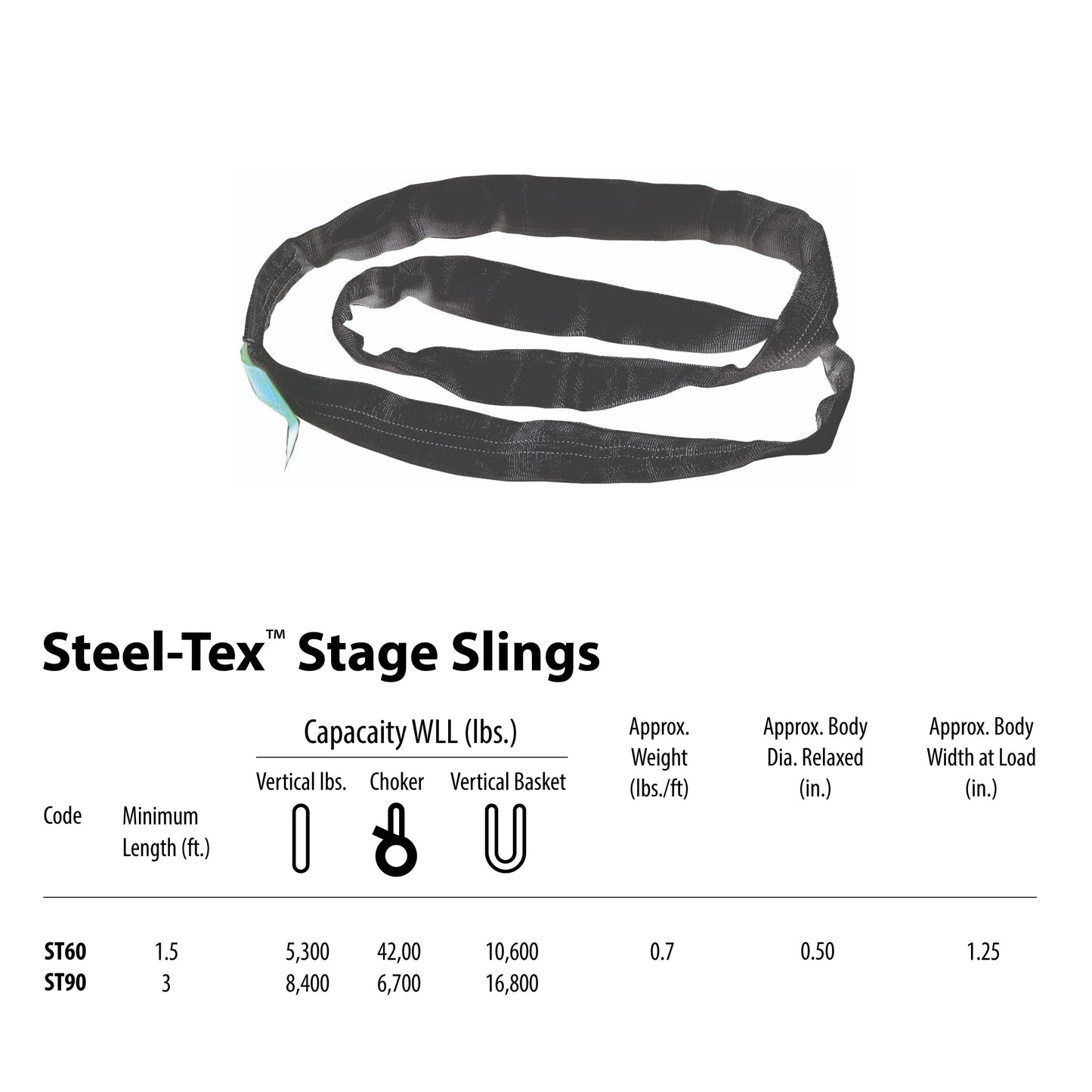 ProX XT SpanSet SteelTex Rigging Sling For Stage Truss | 9 ft
