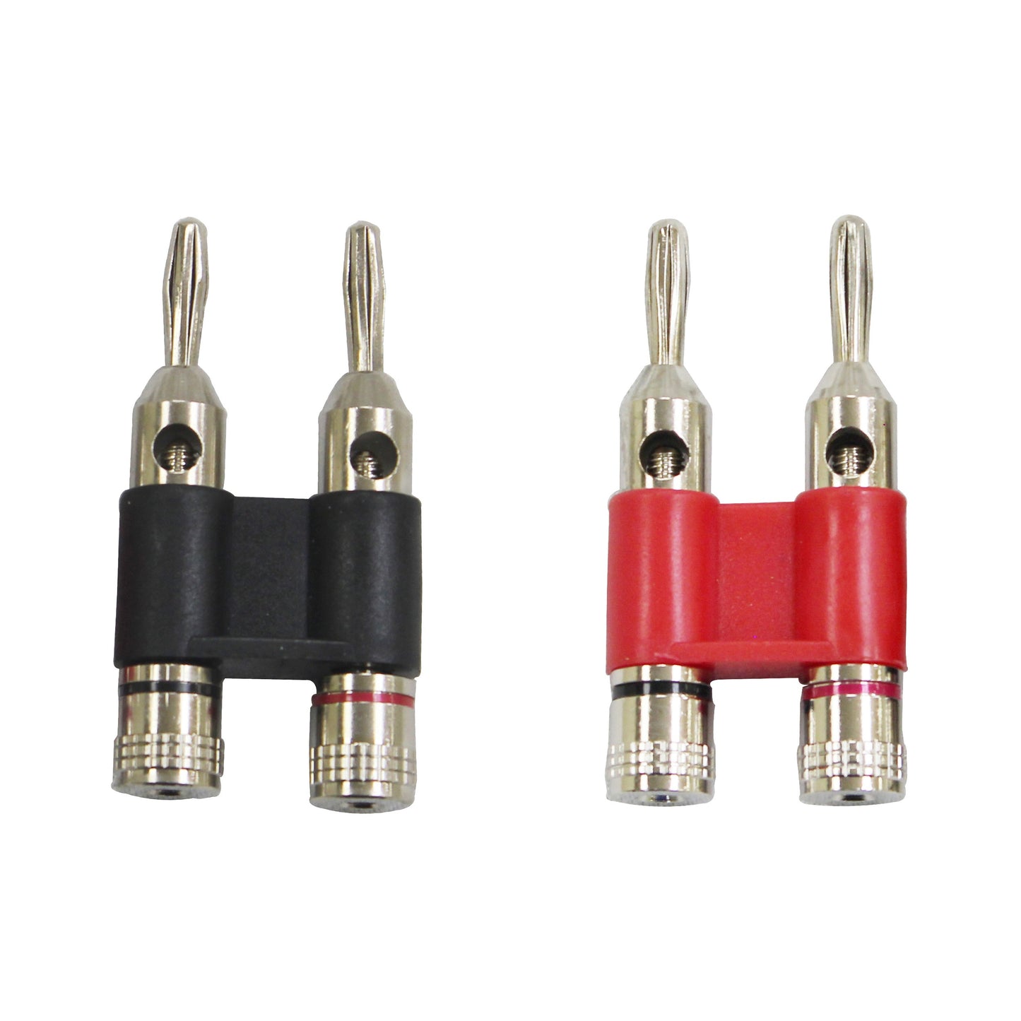 ProX Banana Plug Connector Pair Black Red Speaker Connectors | Thumb Screw