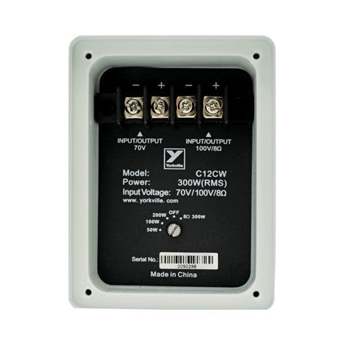 Yorkville C12CW 12-Inch IP56 Waterproof Installation Speaker detail