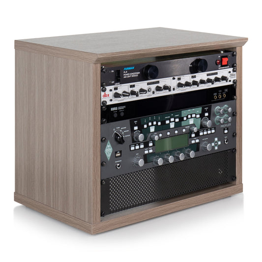 Gator GFW-ELITERK-8U-GRY Elite Series 8U Desktop Studio Rack | Grey