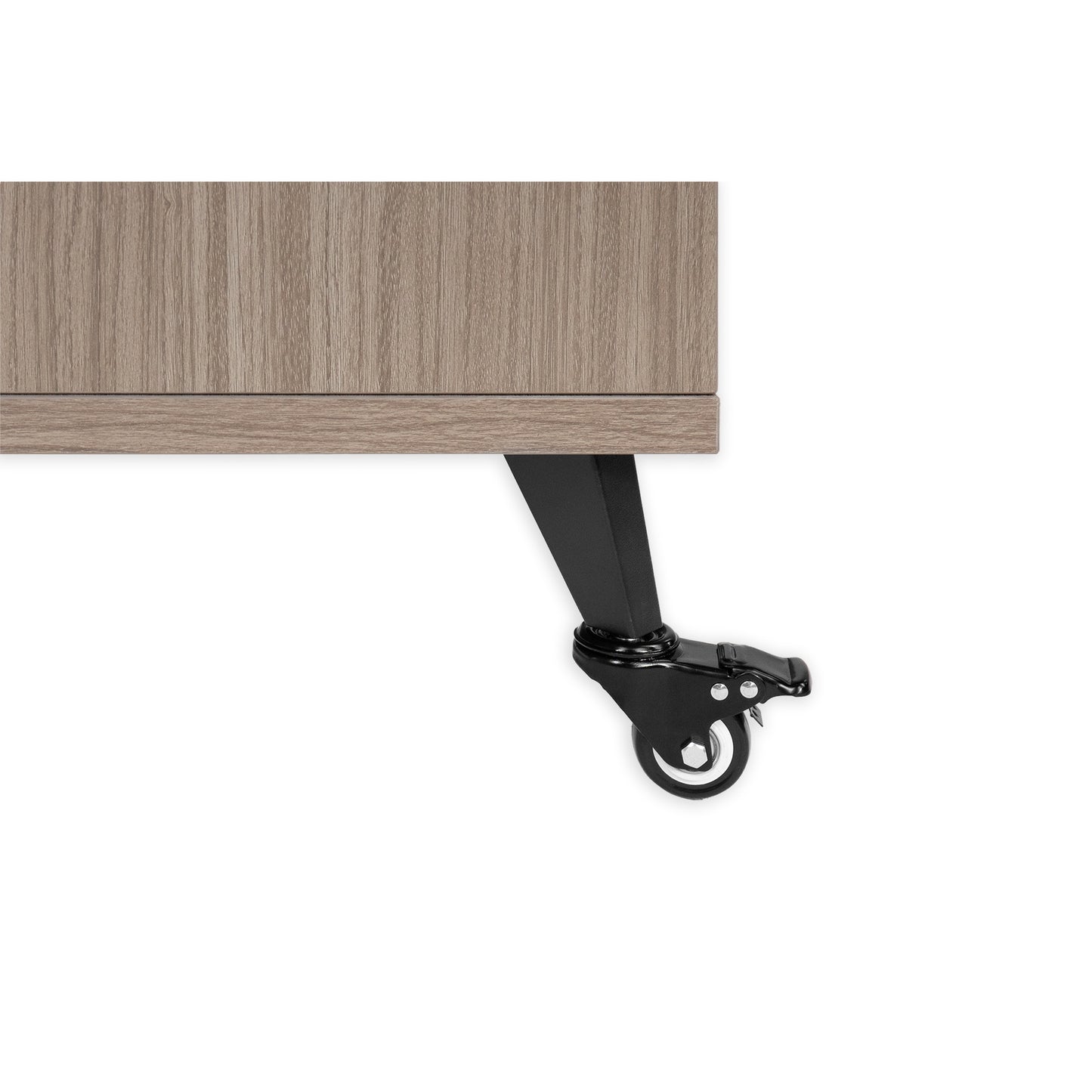 Gator GFW-ELITESIDECAR-GRY Elite Series Dark Walnut Sidecar Rack Cabinet | Grey
