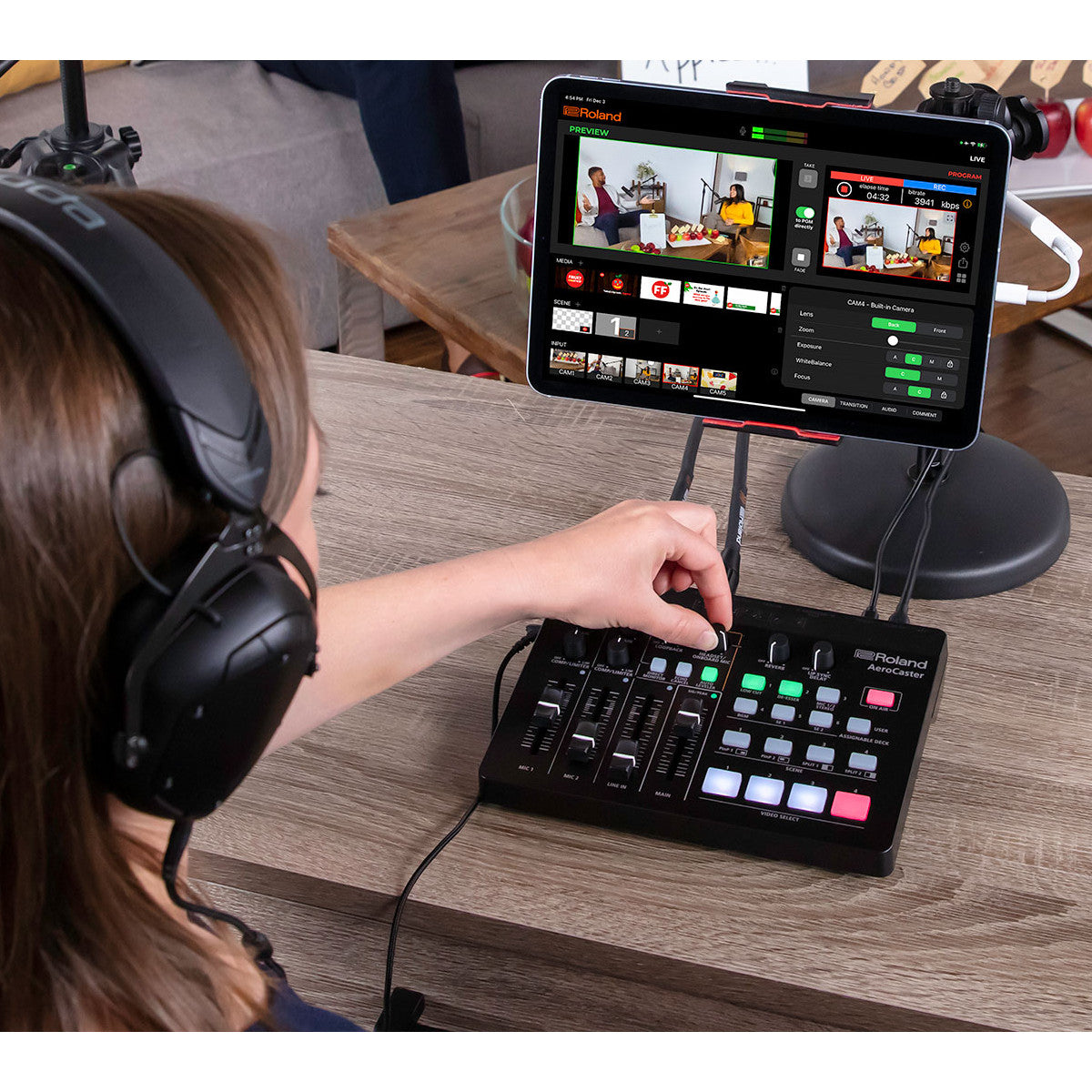 Roland AEROCASTER VRC-01 AV Streaming Mixer lifestyle