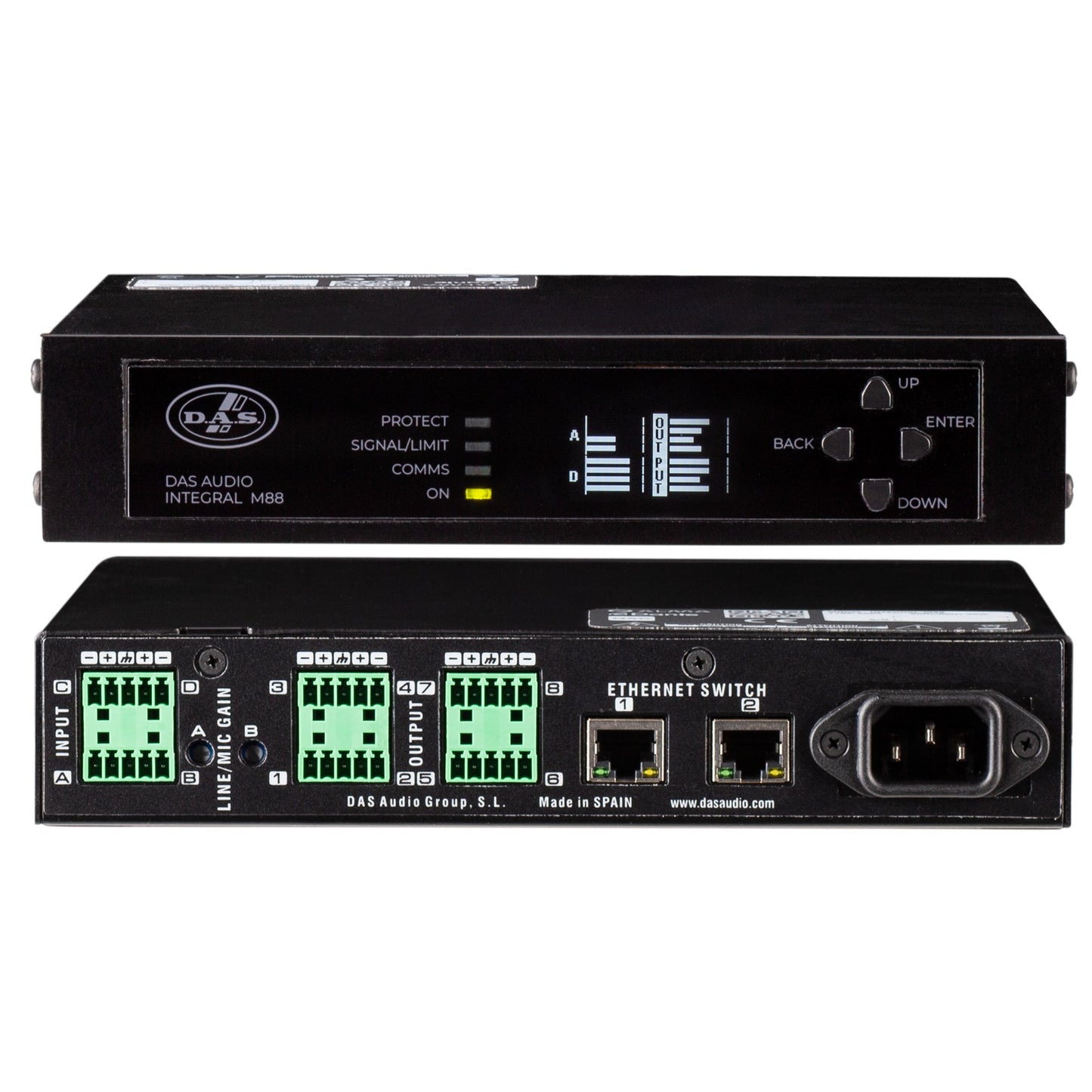 DAS Audio INTEGRAL-M88 4x8 Analog Audio Matrix With Dante