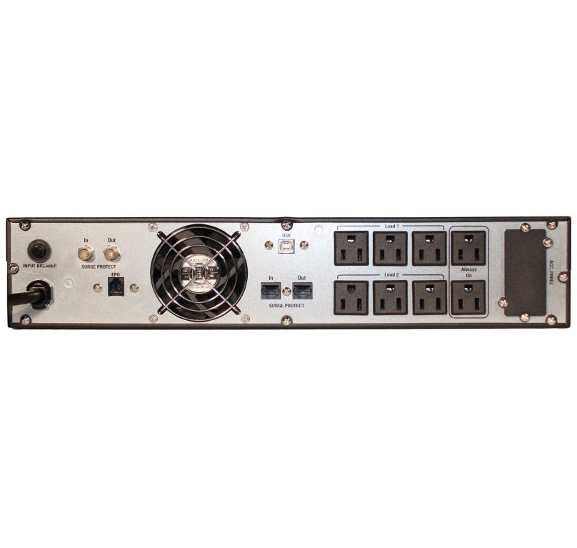 Juice Goose SRA 10000 1000VA / 700W Rackmount Line Interactive UPS back