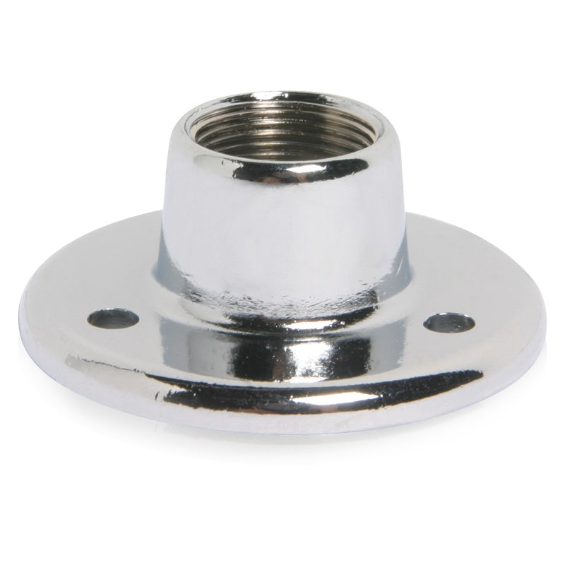 AtlasIED Surface Mount Mic Flange Bulk 5/8"-27 Mount | Female | Chrome