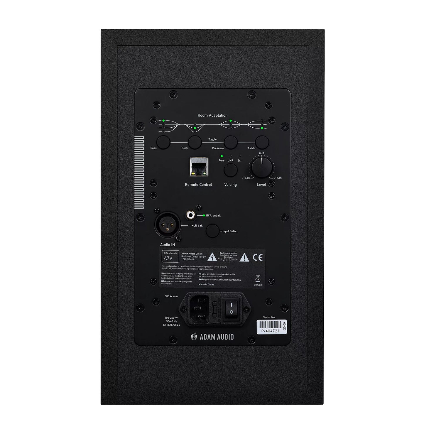 ADAM Audio A7V 7-Inch Powered Studio Monitor back